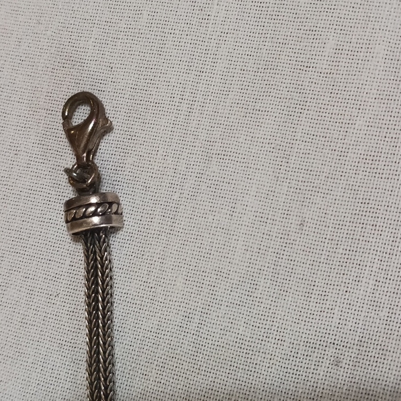 Elegant Silver and Amethyst Bracelet Floral Beaded Chain Bracelet - Picture 7 of 8